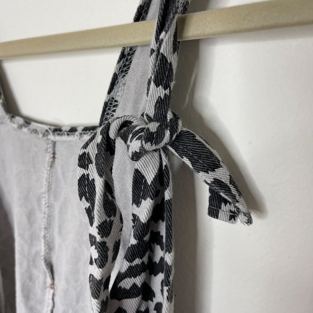 Leopard Print Short Overalls W/ Adjustable Straps - image 8